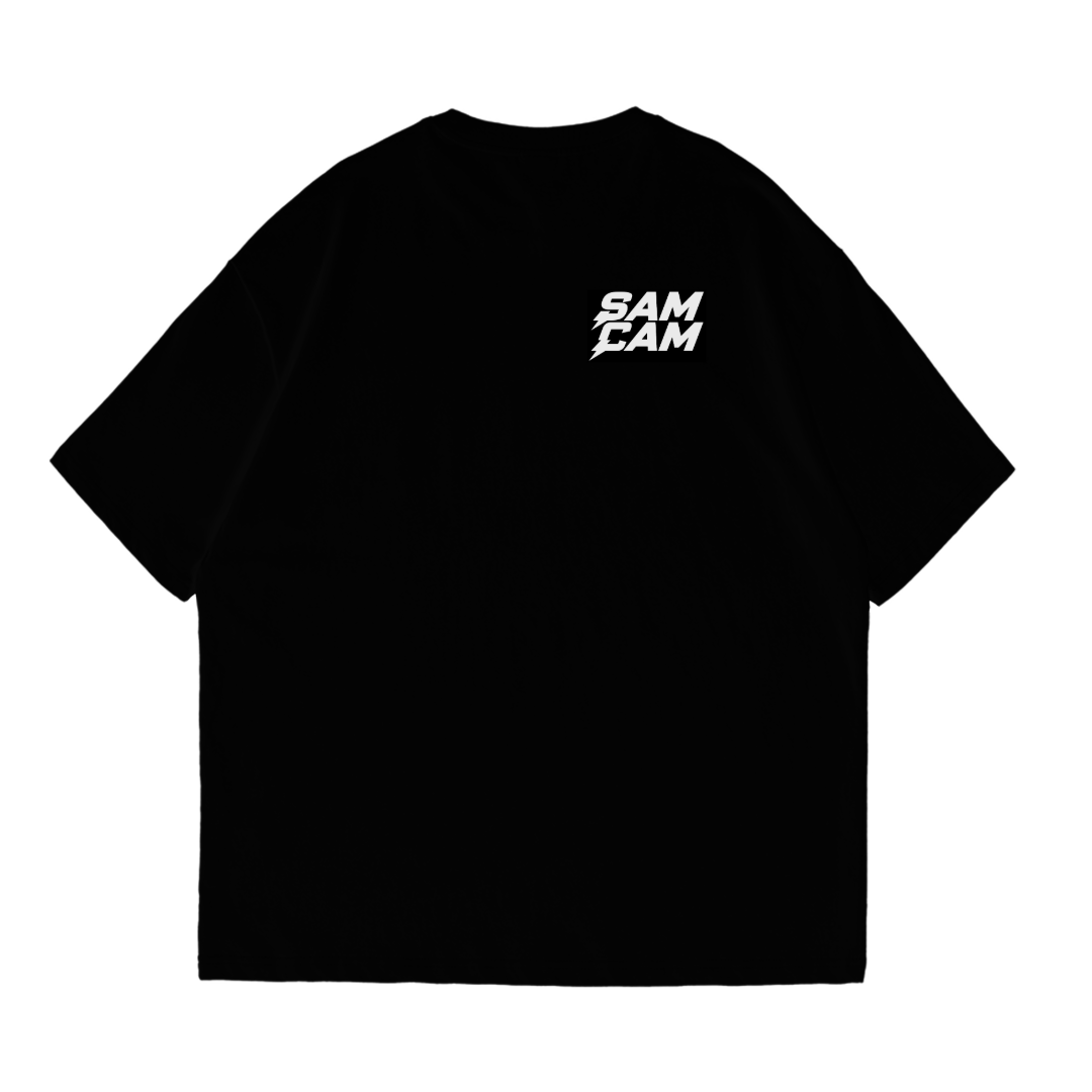 Black SamCam T-shirt — front